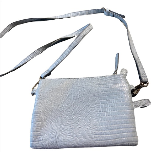 Womens Baby Blue  Crossbody  Purse Adjustable String - Picture 2 of 9